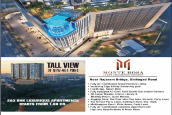 Enjoy the tall view of new-age Pune by residing at BKP Monte Rosa in Pune